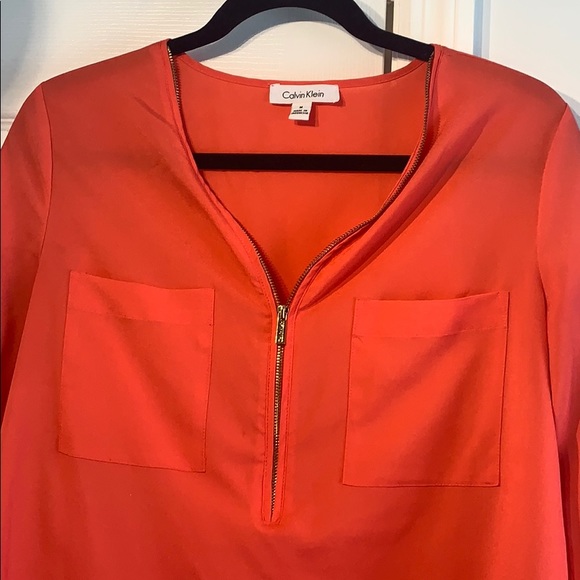 CK Blouse with Gold Zipper detail - Picture 8 of 9